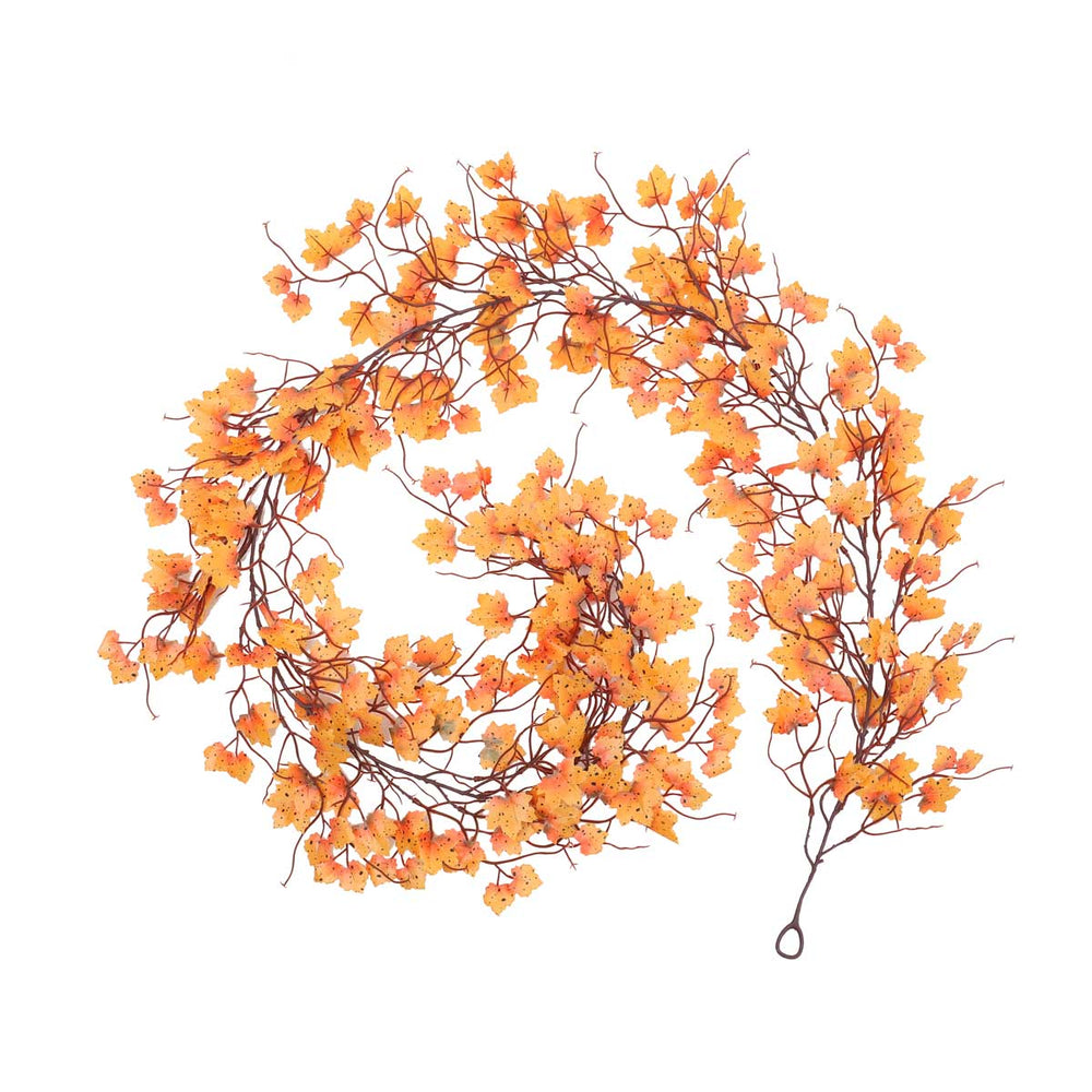 Artificial Maple Leaf Garland for Autumn Mantels and Banisters, 200 cm