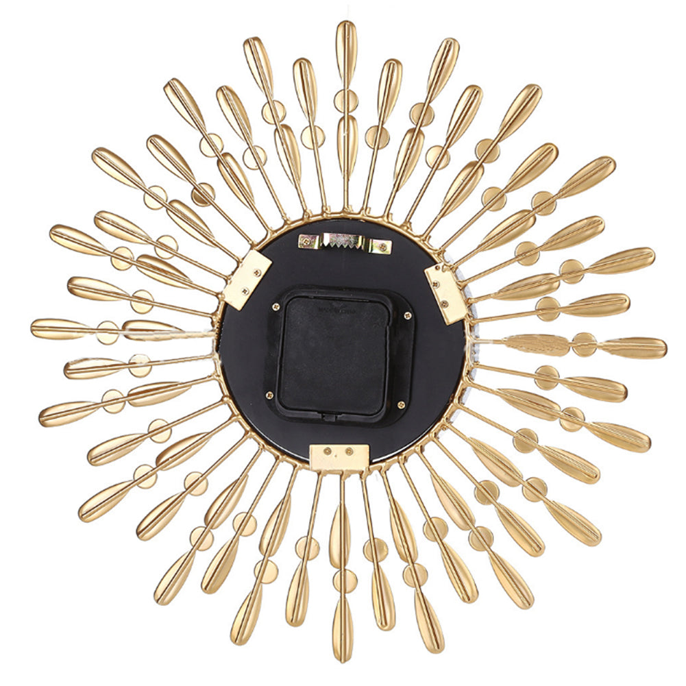 Back of the wall clock showing the battery movement and hanging point